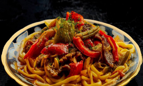 LAGMAN WITH MEAT BROTH